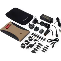 PowerTraveller Powergorilla Tactical Powerbank 24000 mAh LiPo USB-A Sand Friluftsliv, Statusindikering