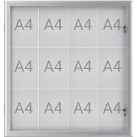MAUL Monter MAULexcite Användning papperformat: 12 x DIN A4 regnskyddad utomhus 6654208 Aluminium Silver 1 st