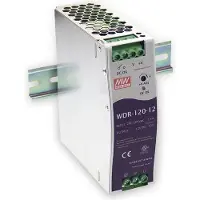 MEAN WELL WDR-120-24 DIN-skena nätaggregat 24 V/DC 5 A 120 W Antal utgångar:1 x Innehåll 1 st