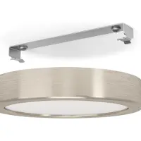 Eglo LED taklampa Fueva 5, Aluminium / grå / zink, Vardagsrum / matsal, Metall, Modern, LED-taklampa