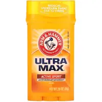 Arm & Hammer Ultra Max Invisible Solid Wide Stick Antiperspirant Deodorant Active Sport 2,6 ounce