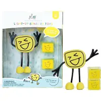 Glo Pals Figur/Sinneskuber m. Ljus - Alex - Gul - - One Size - Badleksaker