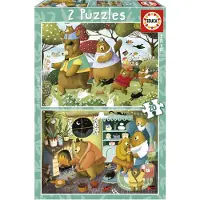 Educa Borras 2 x 20 pcs la famille ours