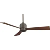 Fanimation Zonix OB Takfläkt (Ø x H) 132 cm x 393 mm Vingfärg: Körsbärsträ, Nötträd Kapslingsfärg: Oljgnuggad brons