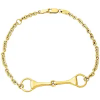 Lempikoru Ratsu hästbettarmband guldpläterad silver 55 110 00 190