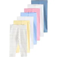 Next Leggings ljusblå / mörkblå / gul / ljusgrå / rosa / vit / off-white