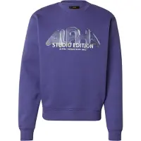 Alpha industries Sweatshirt 'Studio Edition Vibe' mörklila / vit