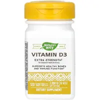 Nature'S Way Nature's Way, Vitamin D3, Extra Strength, 2,000IU (50mcg), 120 softgels