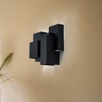 Luminex Vägglampa Wall , dimbar, Svart, Vardagsrum / matsal, Metall, Modern, Vägglampa, vägglampa inomhus