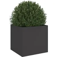 vidaXL Odlingslåda svart 42x40x39 cm stål
