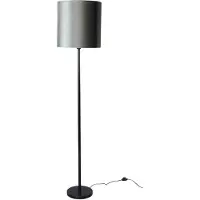 QAZQA Golvlampa svart med grön sammetskärm 40 cm - Simplo