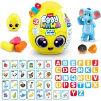 Eggy Wawa Learn at School av ZURU Pre-K Interactive Baby and Toddler Learning Toy med musikbokstver siffror