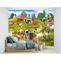 Walltastic Bondegårds sjov tapet 243 x 305 cm