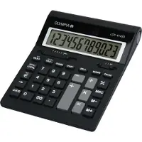 Olympia LCD 612 SD Bordsräknare batteri Svart Display (ställen): 12