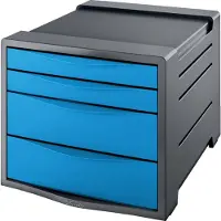 Esselte Europost VIVIDA - Lådskåp - 4 lådor - för A4 (210 x 297 mm) - vivid blue