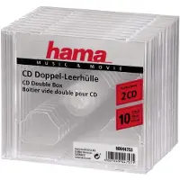 Hama 00044753, Plastfodral, 2 diskar, Transparent, Polystyren, 120 mm, 140 mm
