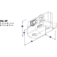 SOLAR PLUS Global GA 69-3-adapter 230 V, 3-fas, vit, max 5 kg.