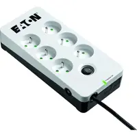 Eaton Protection Box - Överspänningsskydd - Växelström 220-250 V - 2500 Watt - utgångskontakter: 6 - vit