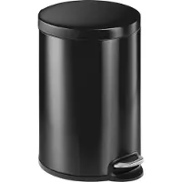 Durable - Mülleimer - rund - Klappdeckel - 20 L 341258 Soptunna 20 l (Ø x H) 29.2 cm x 45.5 cm Metall, Plast Antracit/grå 1 st