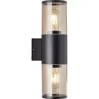 Brilliant Sergioro 96473/63 utomhus vägglampa LED (RGB) E27 svart (matt)