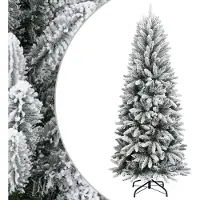 Plastgran med snö 210 cm PVC&PE