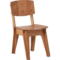 SoBuy Matstol HFST01-BR Naturbrun