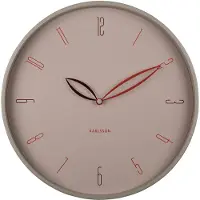 Karlsson väggklocka Petals warm grey KA6012WG