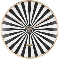 Karlsson väggklocka Candy Swirl Dome black & white KA6007BK