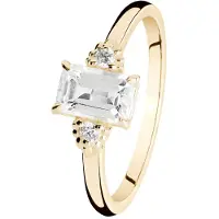Kohinoor Celeste 0,04 ct topas-diamantring 033-441KT-04-160