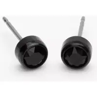 Blomdahl Örhängen Bezel, Black - Stjärnurmakarna