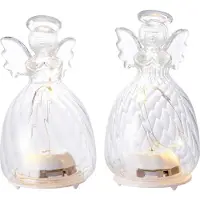 Sirius Home Sirius Wave Engel - 2 stk - Klar - 9 cm