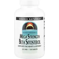 Source naturals , Mega Styrka Beta Sitosterol, 375 mg, 120 Tabletter