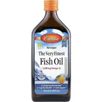 Carlson Labs Norsk, Premium Fiskolja, Naturlig Apelsinsmak, 1 600 mg, 500 ml(16.9 fl oz)