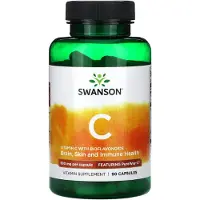 Swanson Health , Vitamin C med BioFlavonoiderna, 500 mg, 90 Kapslar