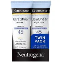Neutrogena Ultra Sheer Dry Touch Solskyddslotion 90ml 2-pack resestorlek