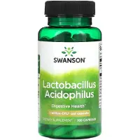 Swanson Health Lactobacillus acidophilus, 1 miljard cfu, 100 kapslar