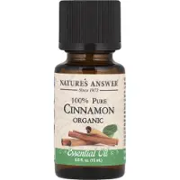 Natures Answer , 100% Pure Organic Essential Oil, Cinnamon, 15 Ml (0.5 Fl Oz)