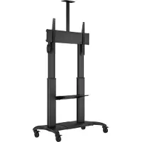 Multibrackets M Public Dual Pillar 180 HD - Vagn - för platt panel - aluminium - svart - skärmstorlek: 60-100 - golvstående
