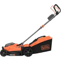 Black & Decker BCMW3318N, Handgräsklippare, 250 m², 33 cm, 2,5 cm, 6,5 cm, 35 l