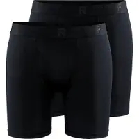 Craft Men's Core Dry Boxer 6-Inch 2-Pack Black