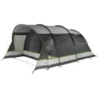 High Peak Garda 4.0, Camping, Hård ram, Tunneltält, 4 personer, 14,7 kg, Grön, Grå, Ljusgrå