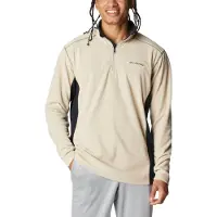 Columbia - Fleece - Klamath Range II Half Zip Ancient Fossil Black för Unisex - Storlek XS - Grå