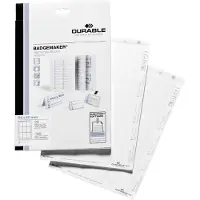 Durable for name Badge Inserts 90 x 60 mm, Vit, Rektangel, papper, 9 cm, 6 cm, 180 styck