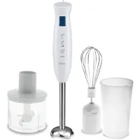 SOGO Human Technology Stavmixer 400 W med mätglas, med hackare, Visp Vit