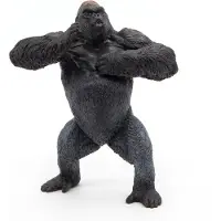 Papo 50243 bergsgorillafigur - Vilda djurriket, flerfärgad, handmålad, 11,5 cm, fransk design