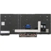 Lenovo Lite-On - Ersättningstangentbord för bärbar dator - med Trackpoint, UltraNav - bakgrundsbelyst - QWERTY - Nordisk - svart - för ThinkPad P14s Gen 1...