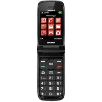 Brondi Magnum 4 mobiltelefon - Flip - Dual SIM - 7,11 cm - 1,3 MP - 800 mAh - Svart