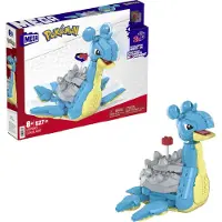 Mega Bloks MEGA Pokémon Byggset med Lapras, 527 Delar, Rörlig, Byggbar och Poserbar, 7 Tum Hög