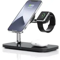 RealPower ChargeAir MAG Charger Ladestation mit Magsafe schwarz