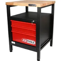 Ks Tools 8650010 Arbetsbänk (B x H x D) 600 x 840 x 600 mm Svart, Röd